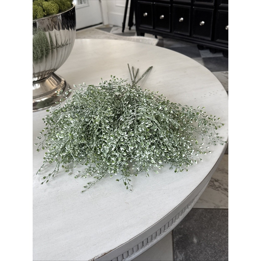 5 Stem Artificial Eucalyptus Leaves Bendable Stems